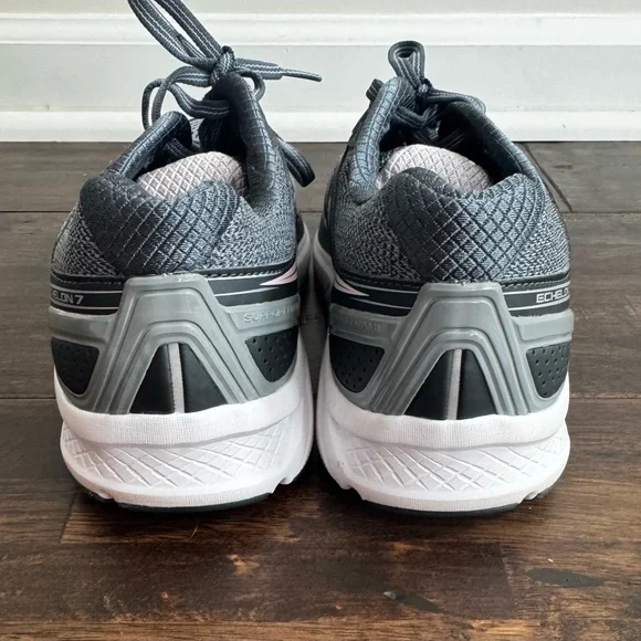 Saucony Charcoal Gray & Pink Athletic Sneakers Women’s size 9W (Like New) - Picture 7 of 12